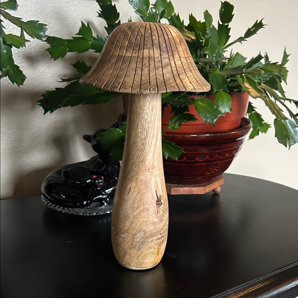 Solid Wood Mushroom.